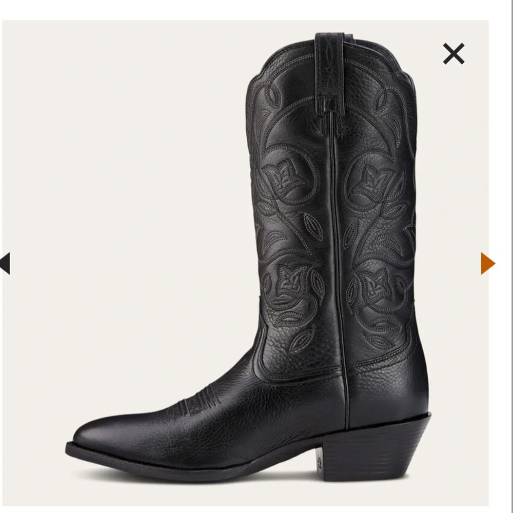 Ariat Heritage R Toe Western Boot 6 - Picture 3 of 16